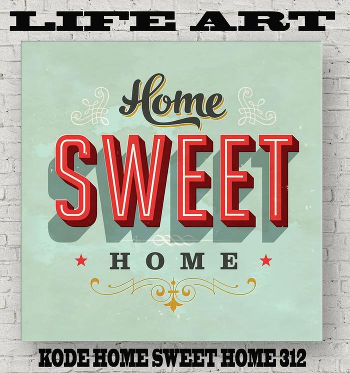 Gambar Poster Kayu Wall Home Decor 30x30 - Sweet Home 312 dari Dekor Rumah Yuk undefined Tokopedia