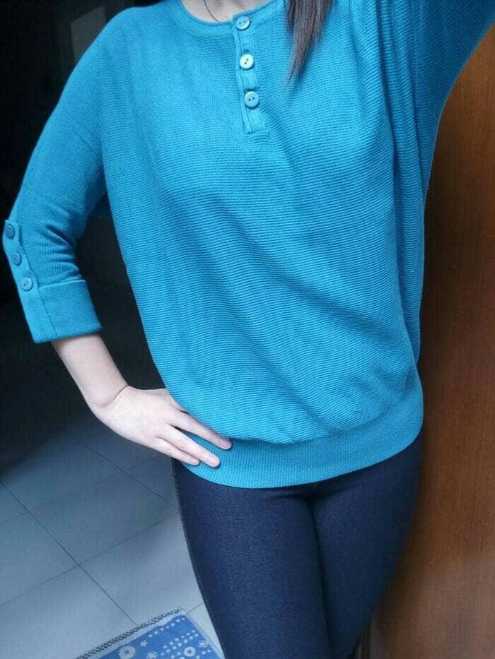 Gambar blus/blouse/baju atasan/kaos wanita/fashion dari Star Knitting Fashion undefined Tokopedia