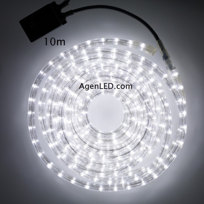 Gambar Lampu LED selang / Rope Light / Lampu Dekorasi 10M (10 Meter) White dari AgenLED undefined Tokopedia