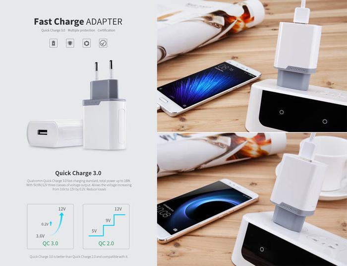 Jual Nillkin Quick Charge 18W Charger Adapter (Qualcomm - Main Image