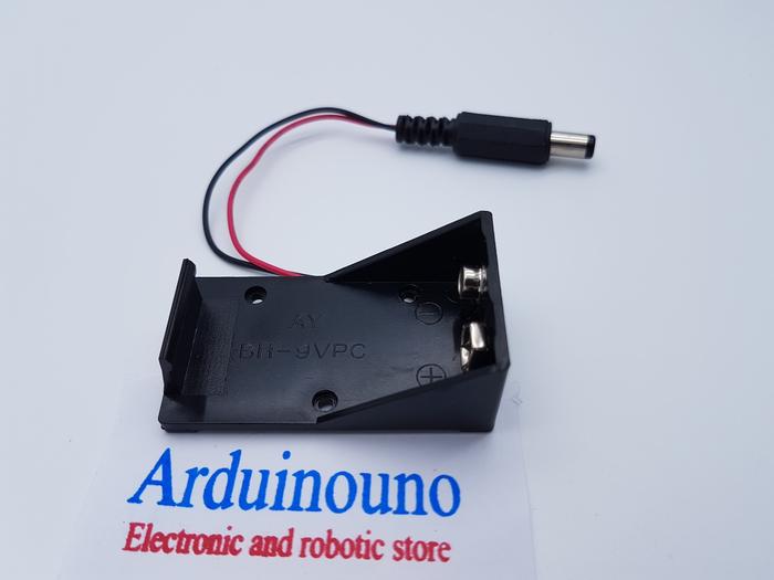 Jual 9V Battery Holder Box Case Wire with Plug untuk Arduino - Jakarta ...
