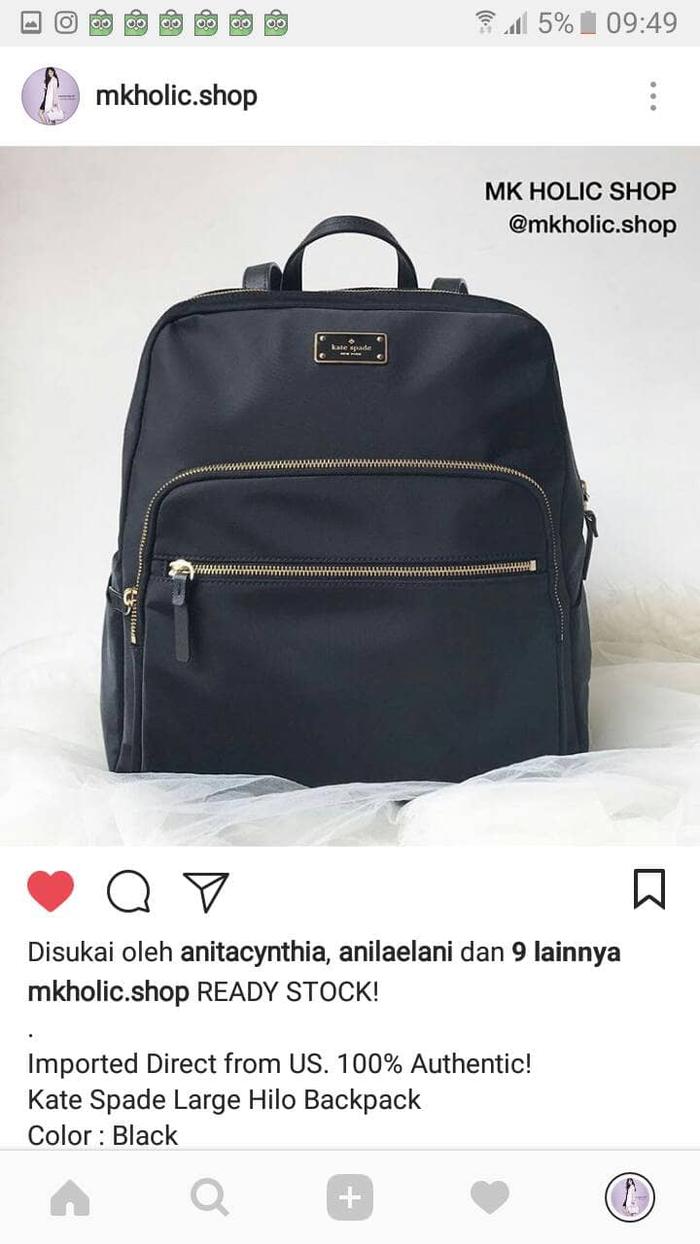 kate spade large hilo backpack