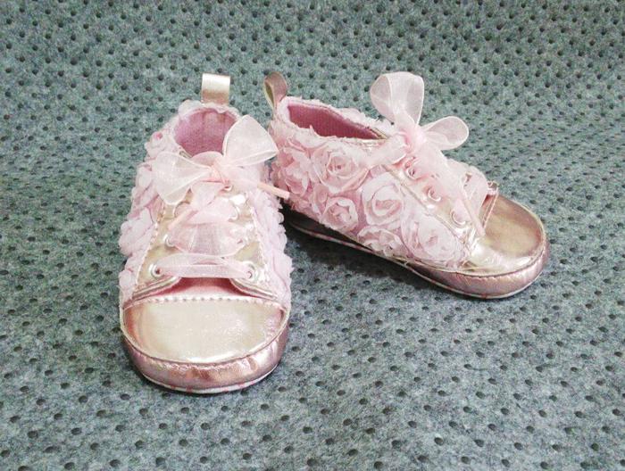 Jual Baby girl prewalker shoes/sepatu bayi perempuan, bunga pink