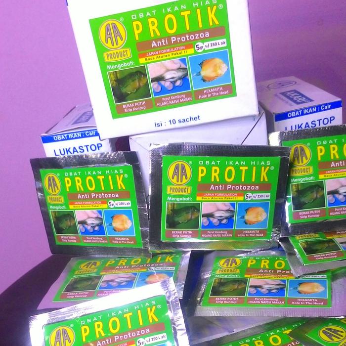 Gambar Obat ikan hias PROTIK anti protozoa berak putih-perut kembung dari PUSAT AQUARIUM JAKARTA_NEW undefined Tokopedia