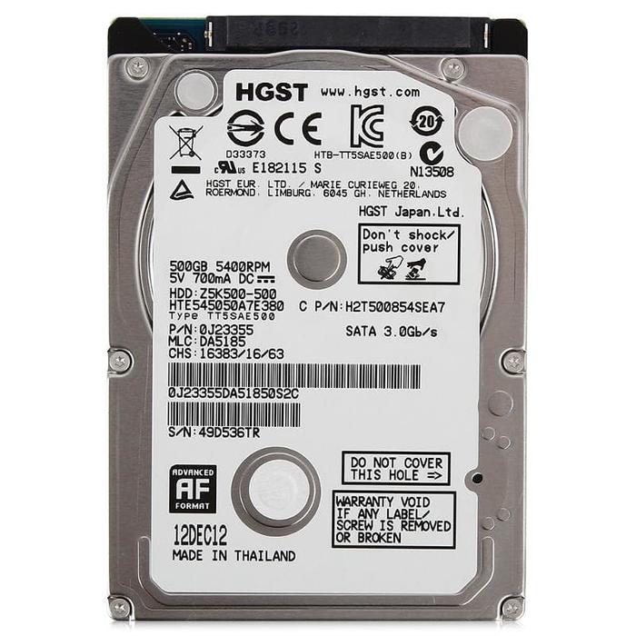 注意判定】HDD 2.5インチ1TB~500GB