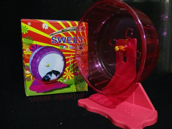 Gambar MAINAN JOGING HAMSTER / PUTERAN / SWEET ROLLING dari Savera Aquarium undefined Tokopedia
