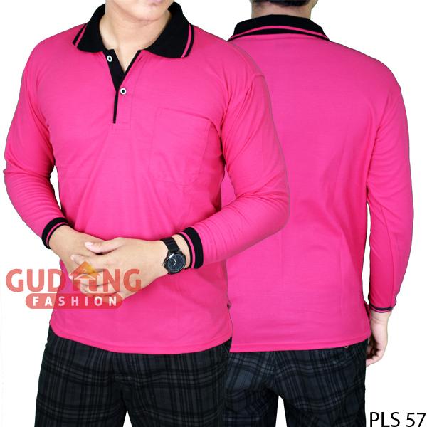 Gambar Polo Shirt Lengan Panjang - PLS 57 Kaos Pria Putih Hitam Distro - M, PLS 57 dari Gudang Fashion Id undefined Tokopedia