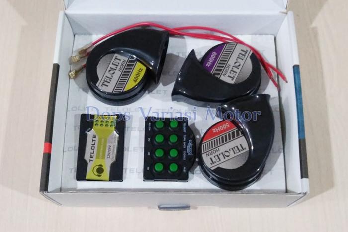 Gambar Klakson Telolet Keong 8 Tombol Universal Motor Mobil dari dops variasi motor undefined Tokopedia