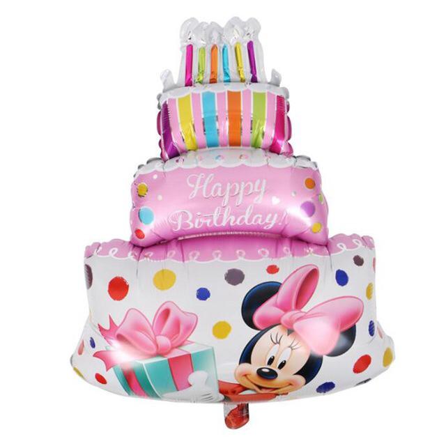 Gambar balon foil cake minnie mouse pink dari QUEENCUPCAKESS undefined Tokopedia