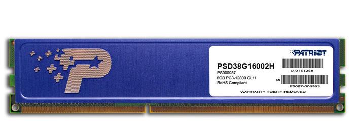 Jual Patriot Signature DDR3 8Gb 1600Mhz Gaming PC Memory Kota