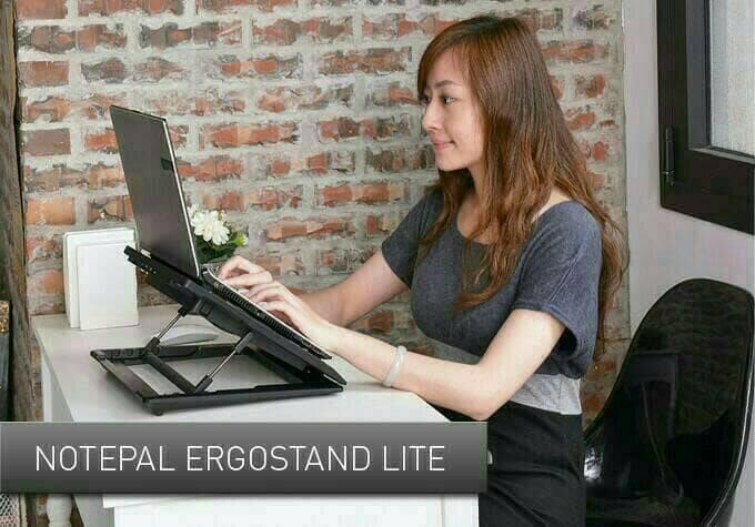 Gambar Ergostand with Cooling Pad/ Tempat Dudukan Notebook Dengan Pendingin dari Arya seiyu shop undefined Tokopedia