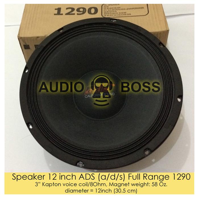 Gambar Speaker ADS Full Range 12 inch 1290 - Speaker ADS 12" Full Range 1290 dari Audioboss undefined Tokopedia