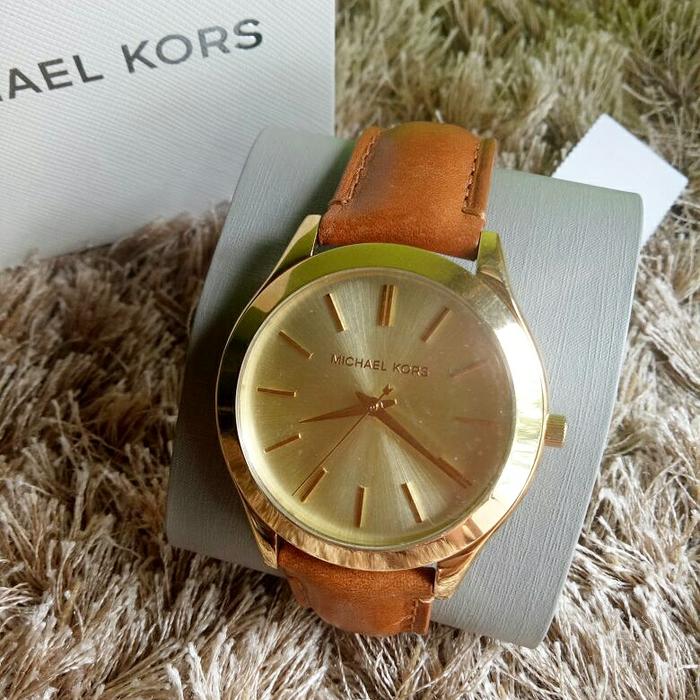 Jual Michael Kors MK2465 Brown Leather 