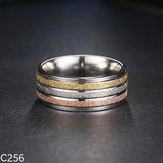 Gambar Cincin Couple Tunangan Kawin Titanium Lapis Emas 18K Tiga Warna C256 dari Giselle88 undefined Tokopedia