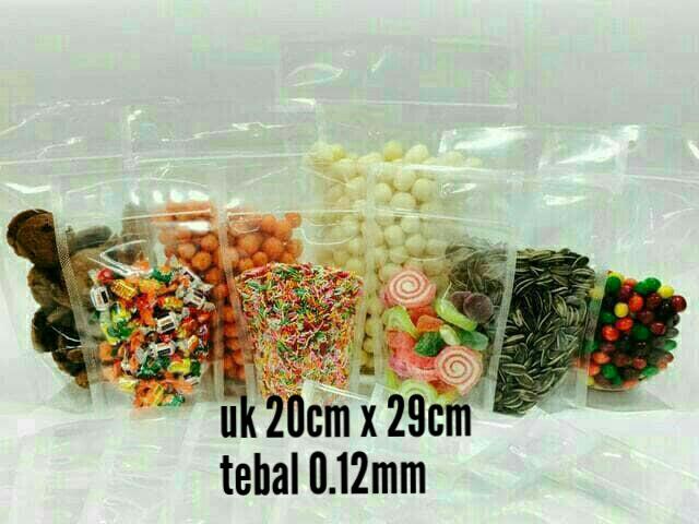 Gambar stand up pouch pp klip uk 20cm x 29cm - standing pouch dari Gudang pack undefined Tokopedia