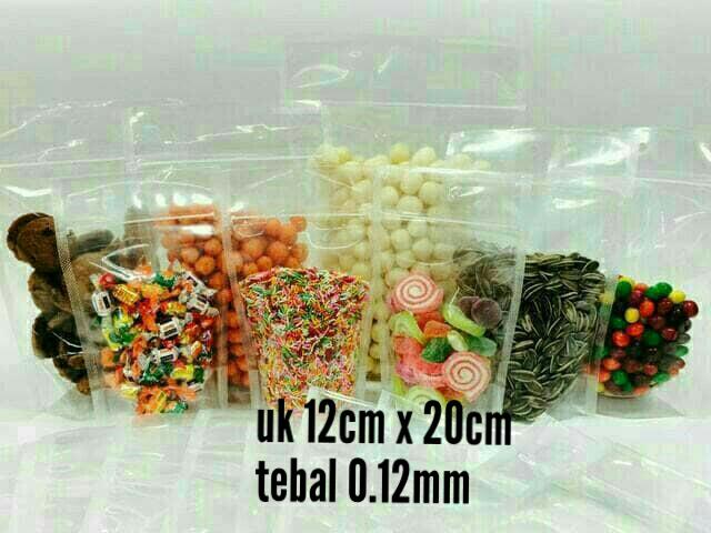 Gambar stand up pouch pp klip uk 12cm x 20cm - standing pouch dari Gudang pack undefined Tokopedia