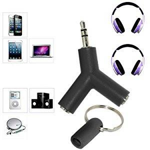 Gambar Audio Splitter 2 In 1 Gantungan Kunci Aux Jack Universal dari Fortuna Mart_NEW undefined Tokopedia