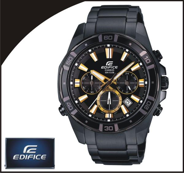 Jual Jam Tangan Pria Casio Edifice EFR-534 full black list gold ori bm -  Kota Surabaya - LAPAK PKL | Tokopedia
