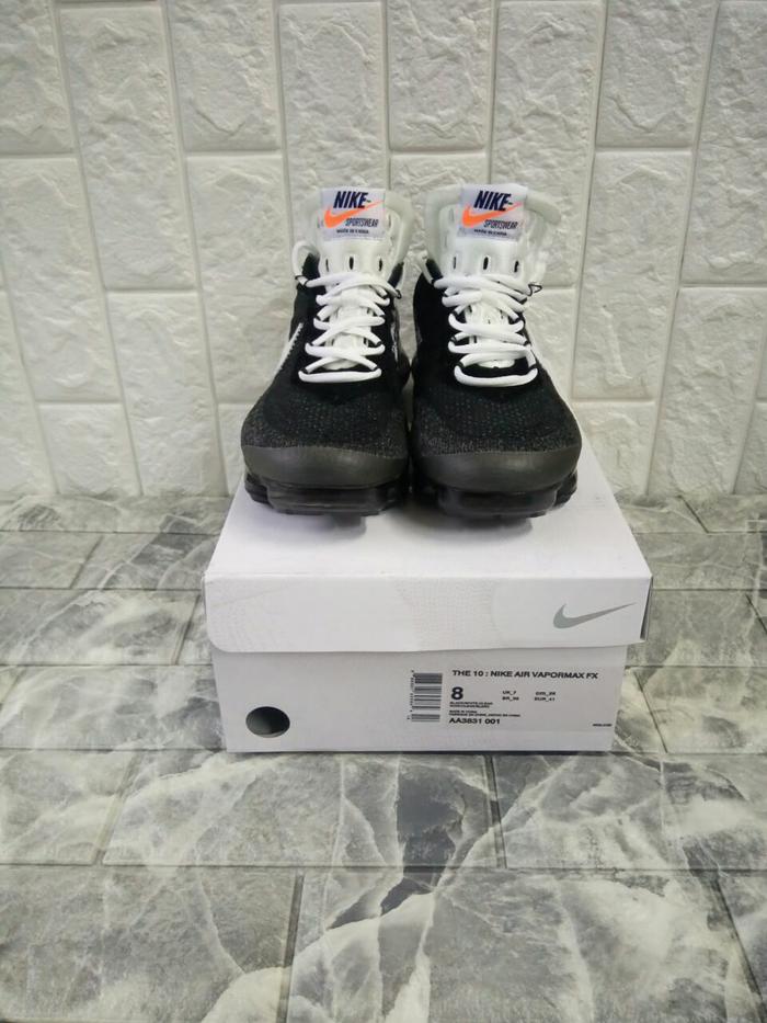 Jual sepatu nike air vapormax off white the ten black white miror
