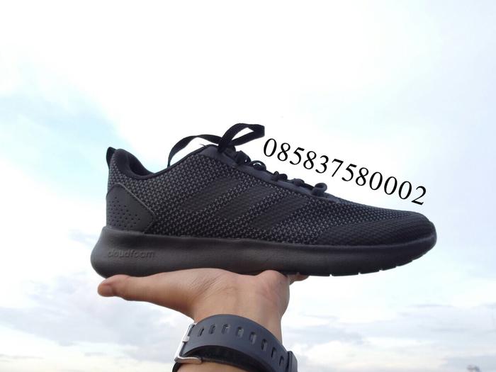 Adidas cloudfoam triple black online