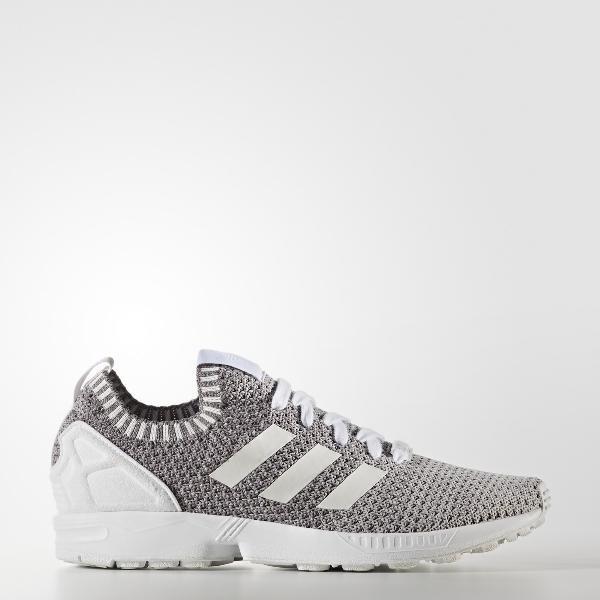 Jual Adidas Men ZX Flux Primknit Shoes White Black Originals