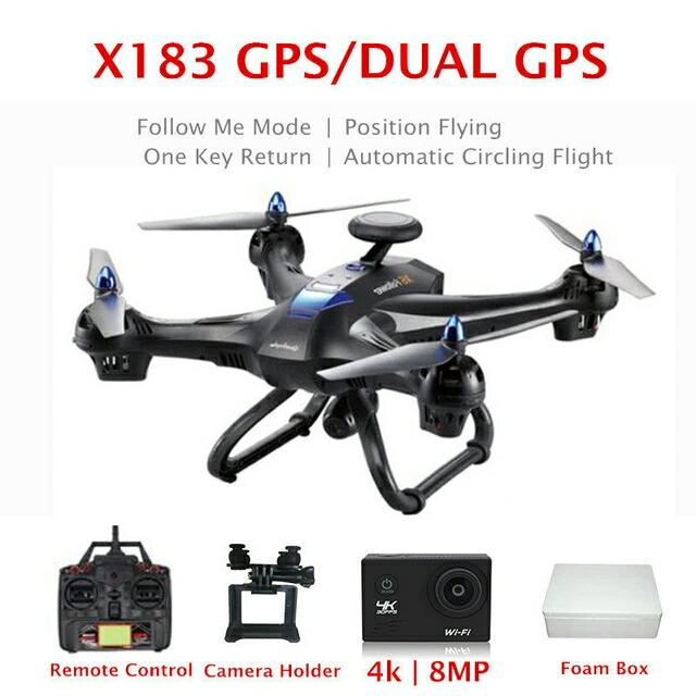 Gambar Mini drohne Global Drone X183 DUAL GPS Quadrocopter with 4K Wifi Camer dari verybiff undefined Tokopedia
