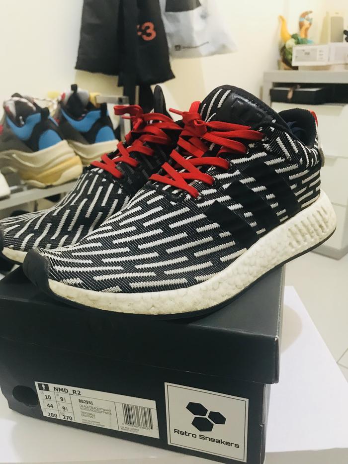 Nmd Shoes Adidas Nmd R2 Zebra White Jual ADIDAS NMD R2 PK ZEBRA BLACK/WHITE  Kota Bandar Lampung