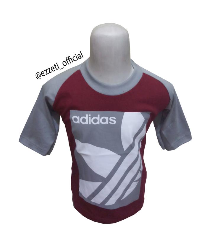 Gambar kaos anak, baju anak karakter ezzeti gambar adidas maroon size XL dari grosir kaos ezzeti undefined Tokopedia