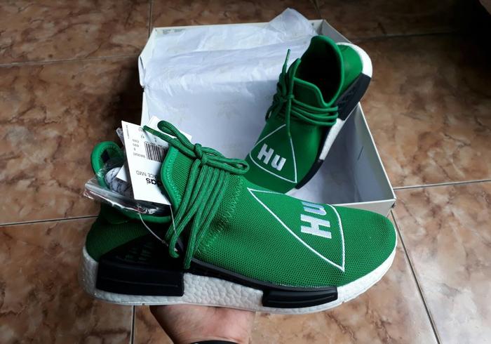 Jual Adidas NMD Pharrel HU Human Race Green Jakarta Barat