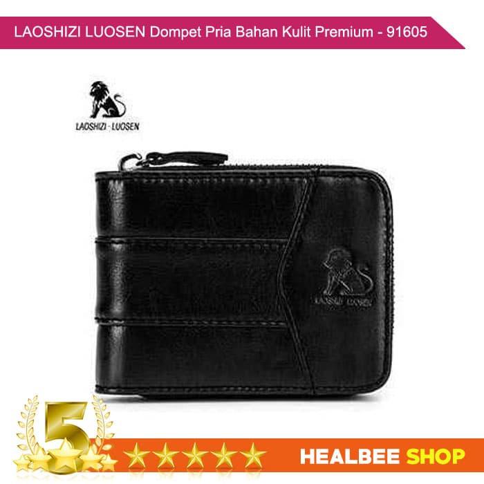 Jual HLS LAOSHIZI LUOSEN Dompet Pria Kulit Premium 91605