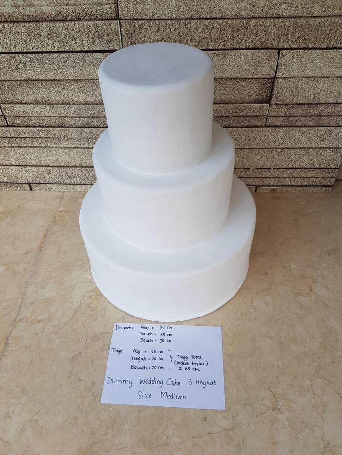 Jual Dummy Keras Wedding Cake 3 Tingkat Medium Putih Kota Tangerang Selatan Toko Jojo Bintaro Tokopedia