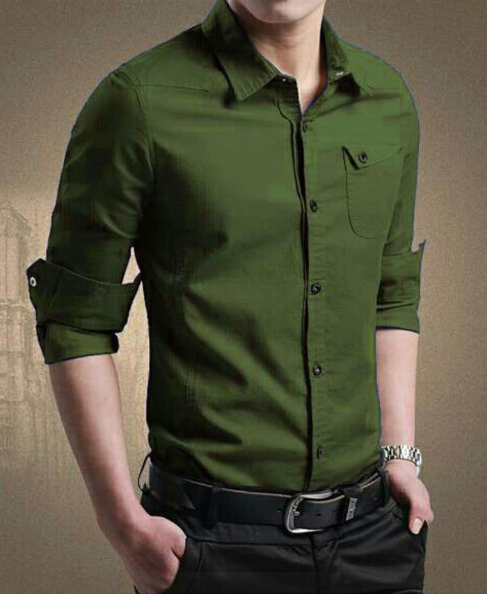 Gambar MILLER TOP MAN - KEMEJA PRIA LENGAN PANJANG SLIM FIT - GROSIR KEMEJA P - Hijau, L dari RisRus Official undefined Tokopedia