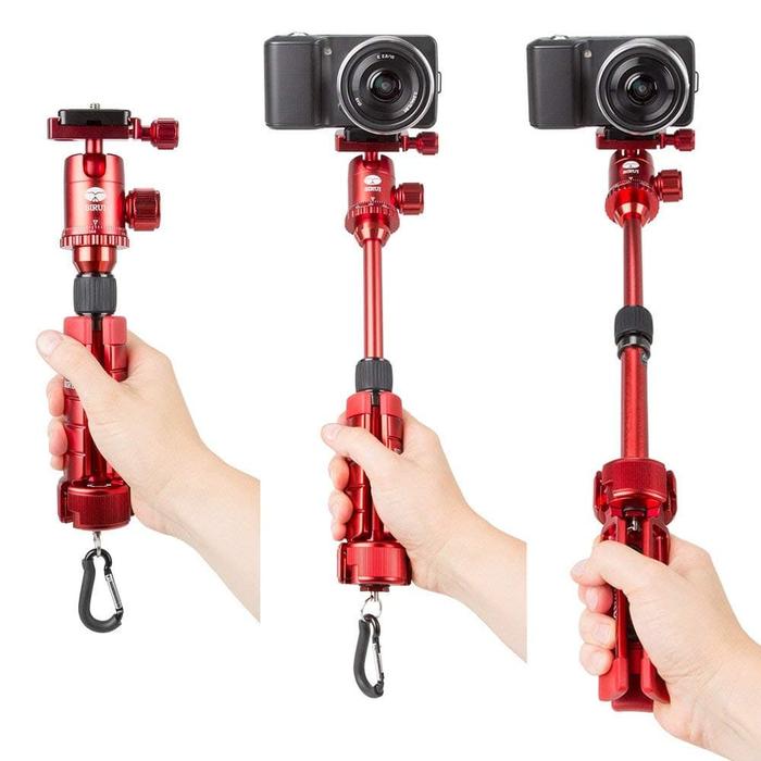 Gambar Sirui 3T-35 Table Top / Handheld video Tripod with Ballhead - Merah dari FUJISHOPid undefined Tokopedia