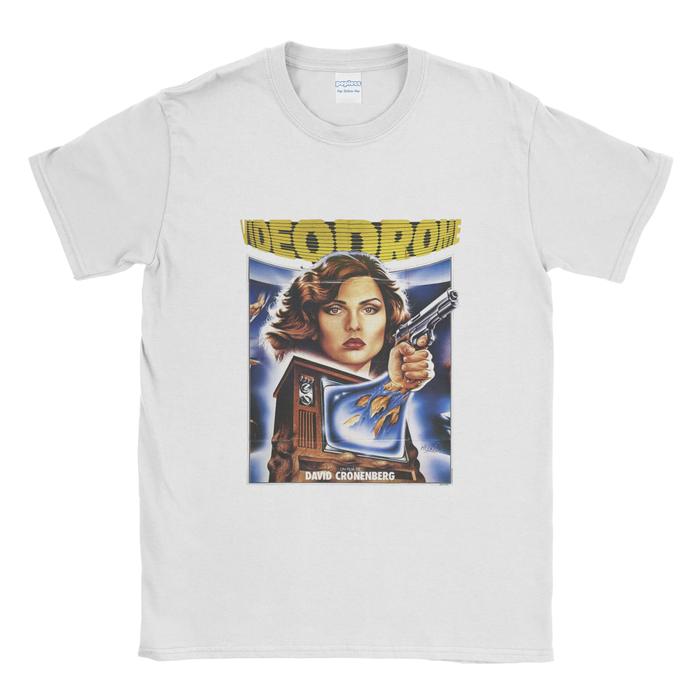 Gambar Baju Kaos Tshirt Videodrome - Putih, XXXL dari Popless Clothing undefined Tokopedia