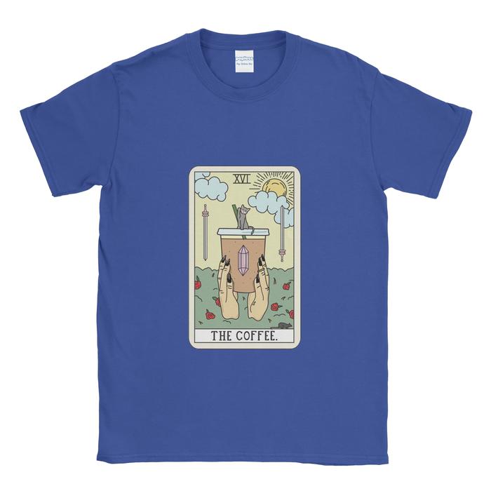 Gambar Baju Kaos Tshirt Tarot The Coffee - Biru, XXXL dari Popless Clothing undefined Tokopedia