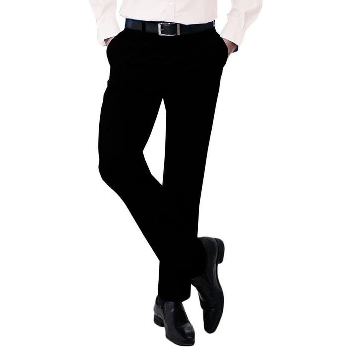 Gambar Celana formal pria slim fit size - celana kerja - krem - hitam - Hitam dari VM-VANMARVELL undefined Tokopedia