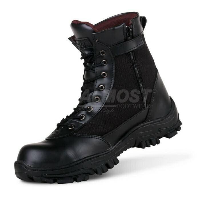 Jual Sepatu Almost Tactical SWAT Safety Hitam Original Boots Pria