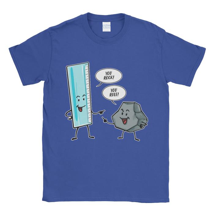 Gambar Baju Kaos Tshirt Rock Vs Rule - Biru, XL dari Popless Clothing undefined Tokopedia
