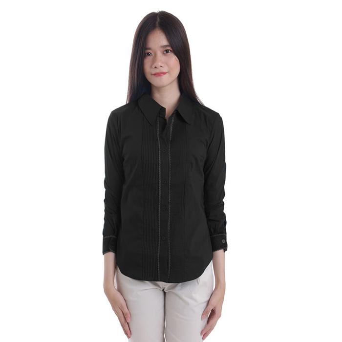 Gambar Adore Kemeja Lengan Panjang Neci - Biru Muda - Hitam, M dari adoreshop undefined Tokopedia