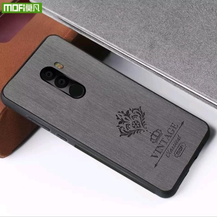 Gambar MOFi Original Soft Case Pocophone F1 Vintage Design Crown Pattern - Hitam dari posthink_shop undefined Tokopedia