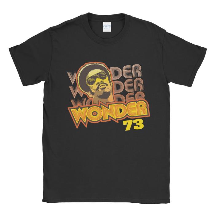 Gambar Baju Kaos Tshirt Stevie Wonder 73 - Hitam, XS dari Popless Clothing undefined Tokopedia