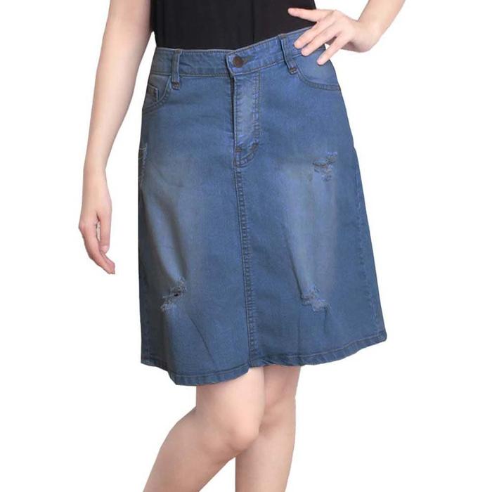 Gambar Adore Rok Jeans 946114 - Navy dari adoreshop undefined Tokopedia
