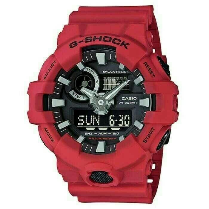 Gambar Jam Tangan CASIO G-SHOCK GA 700 GA-700 GA-700-1B ORIGINAL RESMI - Merah dari abangcasiooriginal undefined Tokopedia