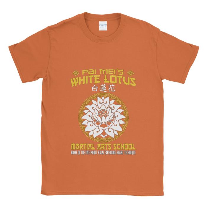 Gambar Baju Kaos Tshirt White Lotus Martial Arts School - Orange, M dari Popless Clothing undefined Tokopedia