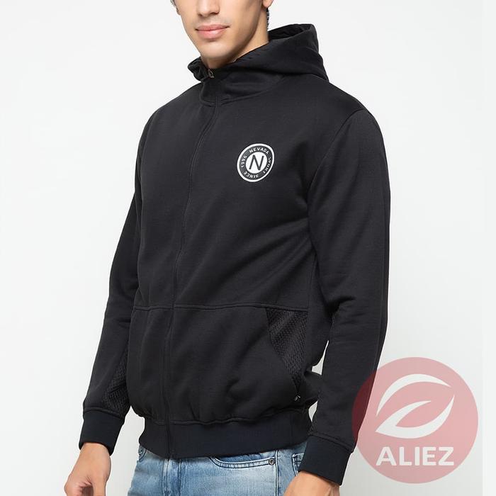 Gambar Nevada Jaket Hoodie Detail Patch - Aliez Shop - Hitam, L dari Aliez Shop undefined Tokopedia
