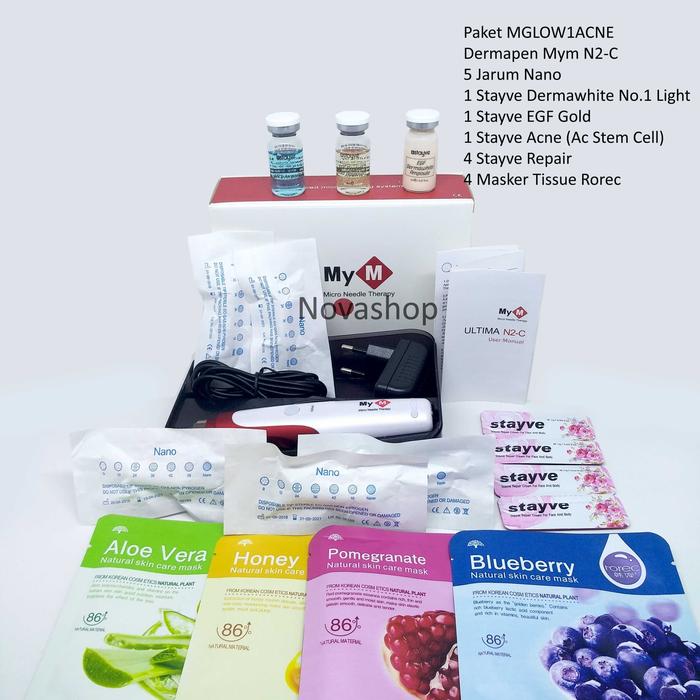 Gambar MGLOW1ACNE Paket MYM BB Glow .5NANO, 4rorec 4REPAIR 1GOLD 1WHITE 1ACNE dari Beardstuffindo undefined Tokopedia
