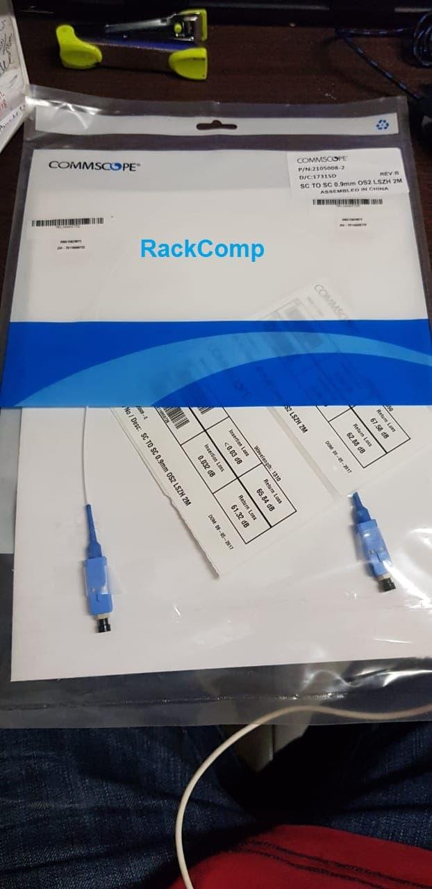 Jual Commscope AMP patch cord fiber optic SC-SC single mode OS2 lszh 2m ...