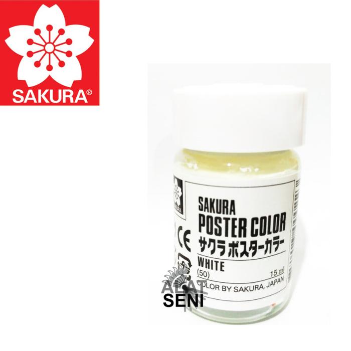 Jual Sakura Poster Color White 15ml (Cat Poster Sakura warna Putih ...