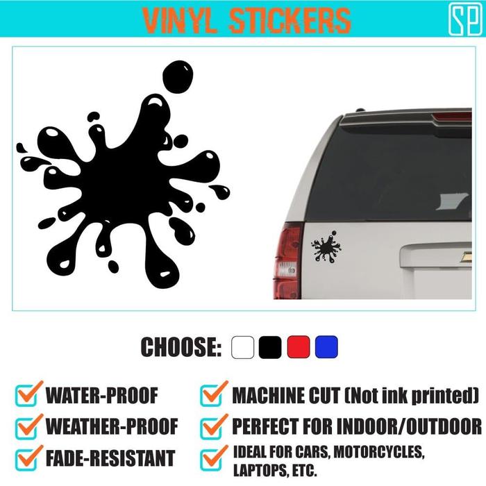 Gambar stiker sticker bercak crot untuk aksesoris atau penutup lecet mobil - Putih dari MS Market Sticker undefined Tokopedia
