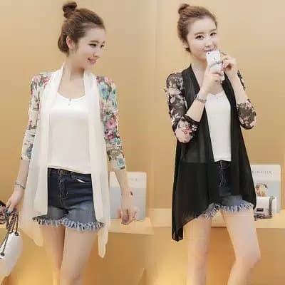 Jual Cardigan Chiffon Lengan Panjang Print Motif Import Jakarta Pusat Franshop Collection Tokopedia